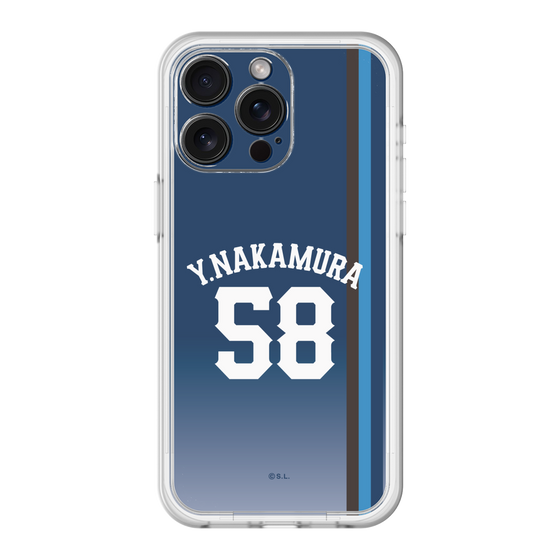 スリムプロテクションプレミアムケース［ 埼玉西武ライオンズ- #58 NAKAMURA - ビジター ］