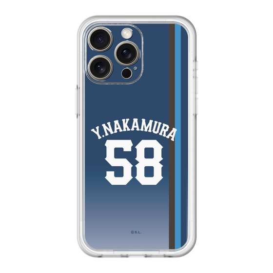 スリムプロテクションプレミアムケース［ 埼玉西武ライオンズ- #58 NAKAMURA - ビジター ］