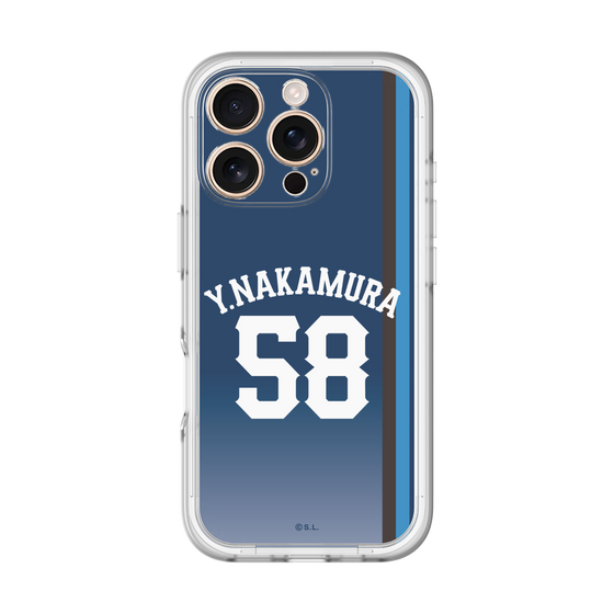 スリムプロテクションプレミアムケース［ 埼玉西武ライオンズ- #58 NAKAMURA - ビジター ］