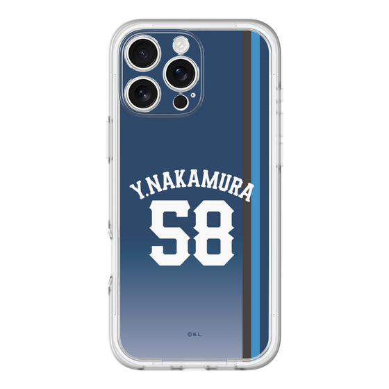 スリムプロテクションプレミアムケース［ 埼玉西武ライオンズ- #58 NAKAMURA - ビジター ］