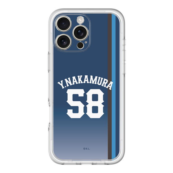 スリムプロテクションプレミアムケース［ 埼玉西武ライオンズ- #58 NAKAMURA - ビジター ］