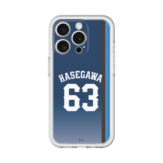スリムプロテクションプレミアムケース［ 埼玉西武ライオンズ- #63 HASEGAWA - ビジター ］