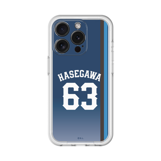 スリムプロテクションプレミアムケース［ 埼玉西武ライオンズ- #63 HASEGAWA - ビジター ］