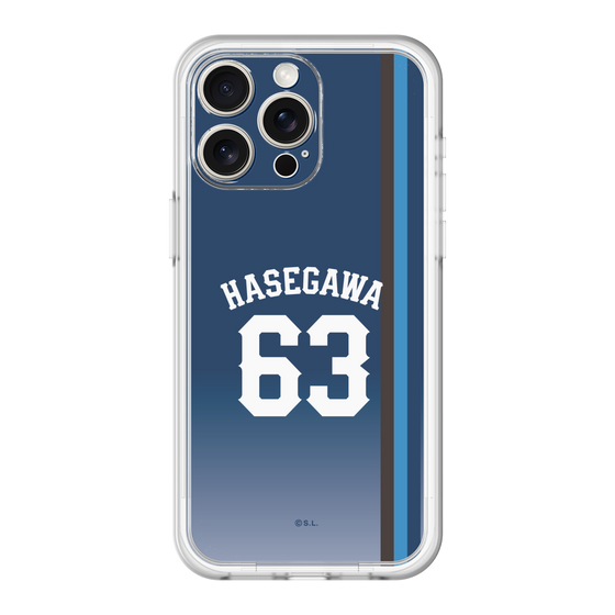 スリムプロテクションプレミアムケース［ 埼玉西武ライオンズ- #63 HASEGAWA - ビジター ］