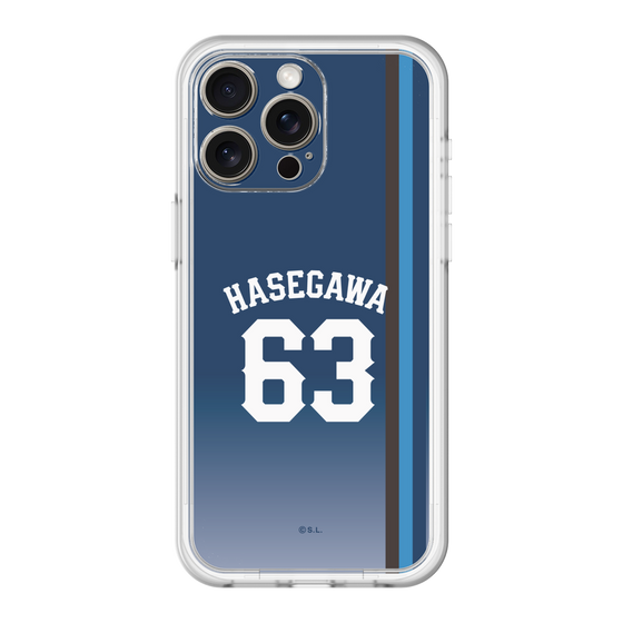 スリムプロテクションプレミアムケース［ 埼玉西武ライオンズ- #63 HASEGAWA - ビジター ］