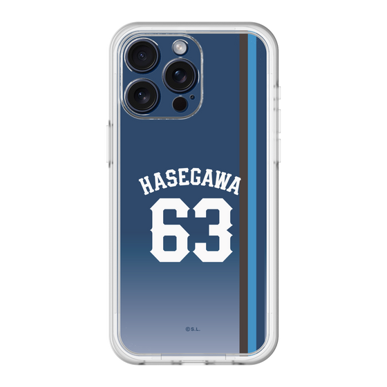 スリムプロテクションプレミアムケース［ 埼玉西武ライオンズ- #63 HASEGAWA - ビジター ］