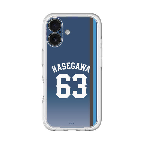 スリムプロテクションプレミアムケース［ 埼玉西武ライオンズ- #63 HASEGAWA - ビジター ］