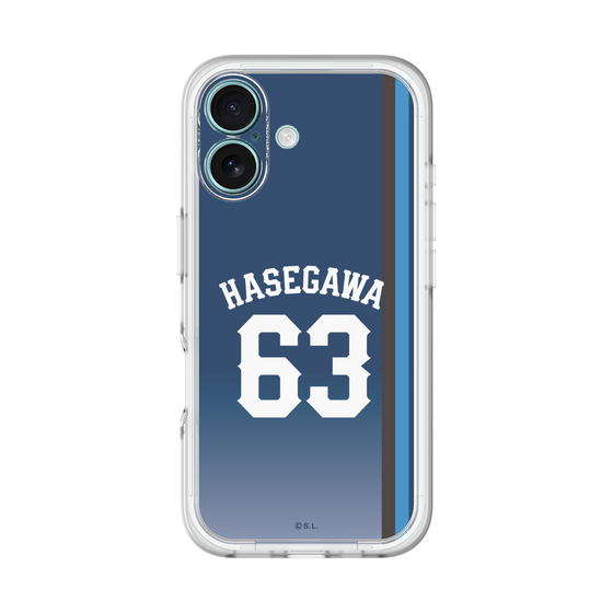 スリムプロテクションプレミアムケース［ 埼玉西武ライオンズ- #63 HASEGAWA - ビジター ］