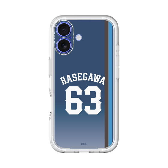 スリムプロテクションプレミアムケース［ 埼玉西武ライオンズ- #63 HASEGAWA - ビジター ］