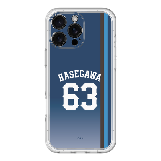 スリムプロテクションプレミアムケース［ 埼玉西武ライオンズ- #63 HASEGAWA - ビジター ］