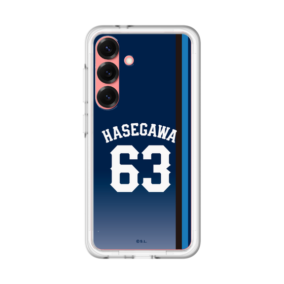 スリムプロテクションプレミアムケース［ 埼玉西武ライオンズ- #63 HASEGAWA - ビジター ］