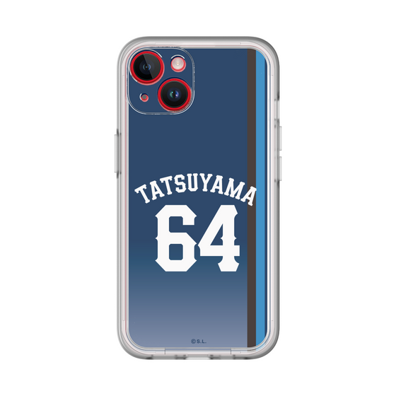 スリムプロテクションプレミアムケース［ 埼玉西武ライオンズ- #64 TATSUYAMA - ビジター ］