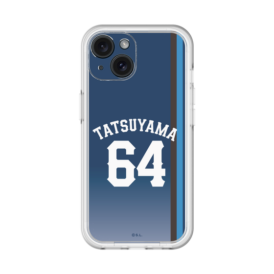 スリムプロテクションプレミアムケース［ 埼玉西武ライオンズ- #64 TATSUYAMA - ビジター ］
