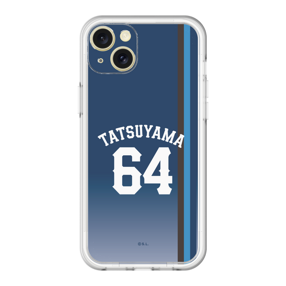 スリムプロテクションプレミアムケース［ 埼玉西武ライオンズ- #64 TATSUYAMA - ビジター ］