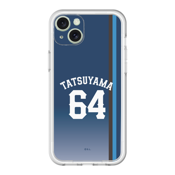 スリムプロテクションプレミアムケース［ 埼玉西武ライオンズ- #64 TATSUYAMA - ビジター ］