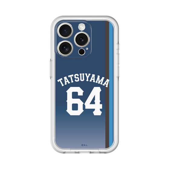 スリムプロテクションプレミアムケース［ 埼玉西武ライオンズ- #64 TATSUYAMA - ビジター ］