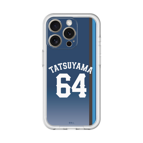 スリムプロテクションプレミアムケース［ 埼玉西武ライオンズ- #64 TATSUYAMA - ビジター ］
