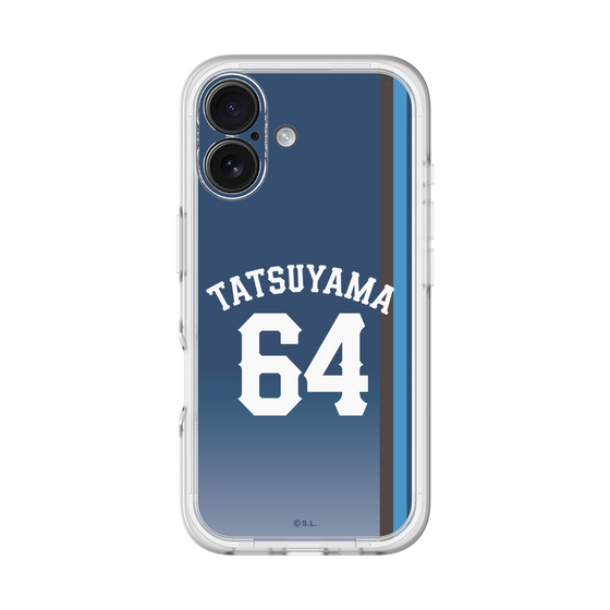 スリムプロテクションプレミアムケース［ 埼玉西武ライオンズ- #64 TATSUYAMA - ビジター ］