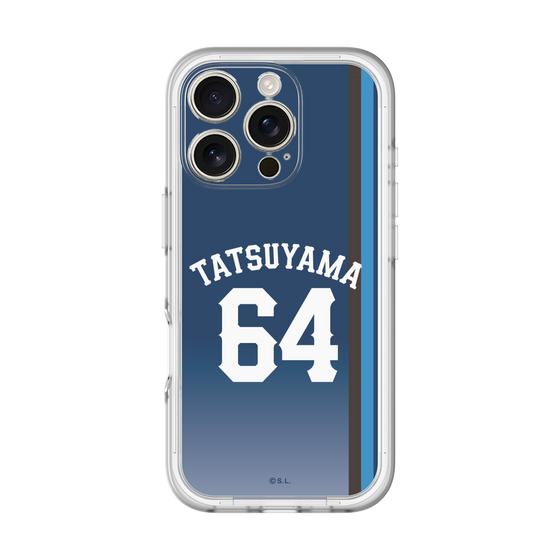 スリムプロテクションプレミアムケース［ 埼玉西武ライオンズ- #64 TATSUYAMA - ビジター ］