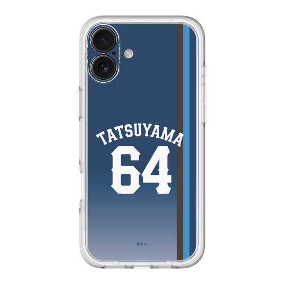 スリムプロテクションプレミアムケース［ 埼玉西武ライオンズ- #64 TATSUYAMA - ビジター ］