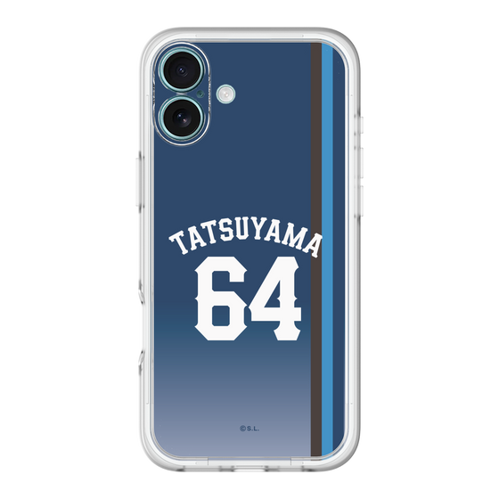スリムプロテクションプレミアムケース［ 埼玉西武ライオンズ- #64 TATSUYAMA - ビジター ］