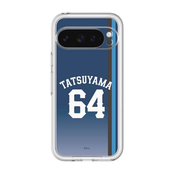 スリムプロテクションプレミアムケース［ 埼玉西武ライオンズ- #64 TATSUYAMA - ビジター ］