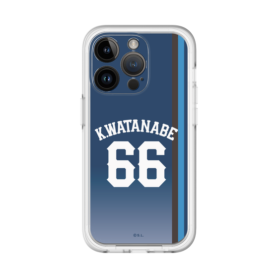 スリムプロテクションプレミアムケース［ 埼玉西武ライオンズ- #66 WATANABE - ビジター ］