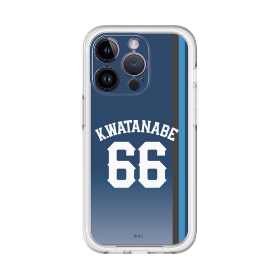 スリムプロテクションプレミアムケース［ 埼玉西武ライオンズ- #66 WATANABE - ビジター ］