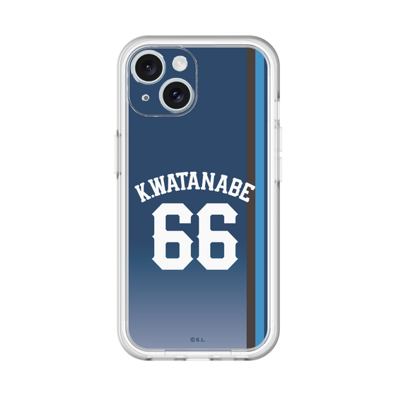 スリムプロテクションプレミアムケース［ 埼玉西武ライオンズ- #66 WATANABE - ビジター ］