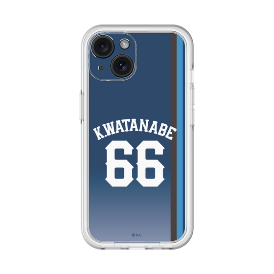 スリムプロテクションプレミアムケース［ 埼玉西武ライオンズ- #66 WATANABE - ビジター ］