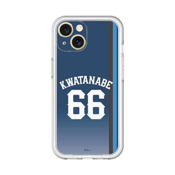 スリムプロテクションプレミアムケース［ 埼玉西武ライオンズ- #66 WATANABE - ビジター ］