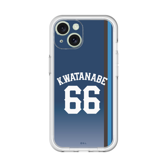 スリムプロテクションプレミアムケース［ 埼玉西武ライオンズ- #66 WATANABE - ビジター ］