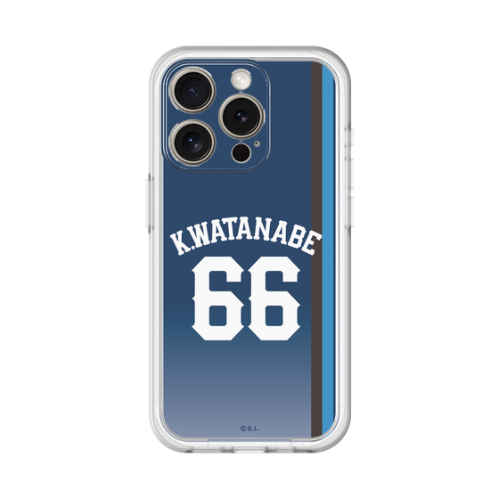 スリムプロテクションプレミアムケース［ 埼玉西武ライオンズ- #66 WATANABE - ビジター ］