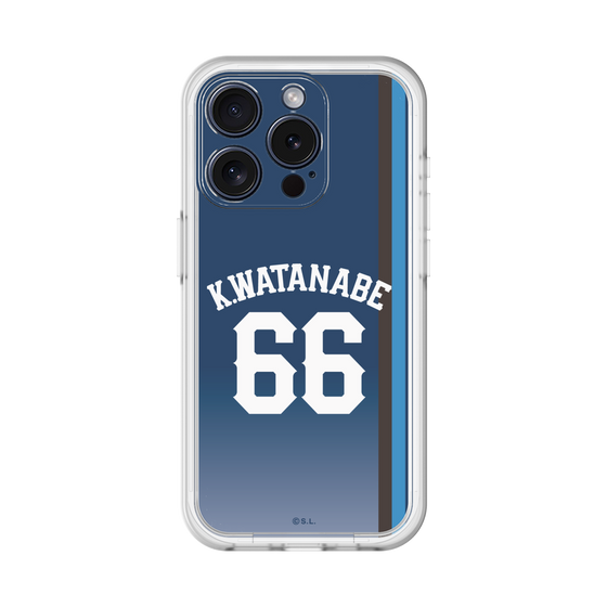 スリムプロテクションプレミアムケース［ 埼玉西武ライオンズ- #66 WATANABE - ビジター ］