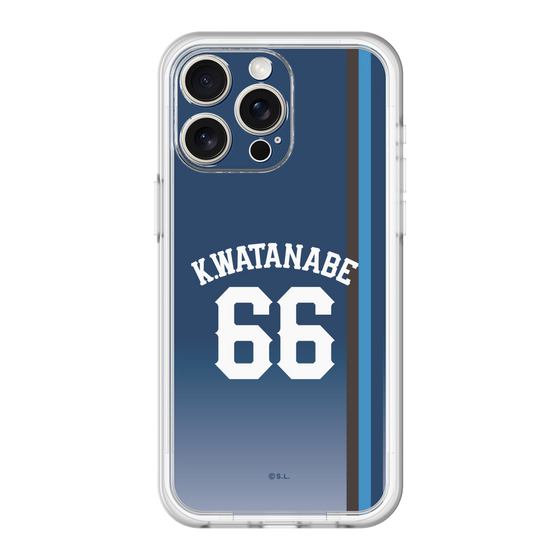 スリムプロテクションプレミアムケース［ 埼玉西武ライオンズ- #66 WATANABE - ビジター ］