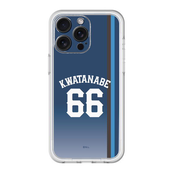 スリムプロテクションプレミアムケース［ 埼玉西武ライオンズ- #66 WATANABE - ビジター ］