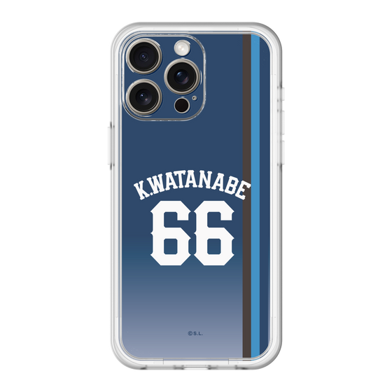 スリムプロテクションプレミアムケース［ 埼玉西武ライオンズ- #66 WATANABE - ビジター ］
