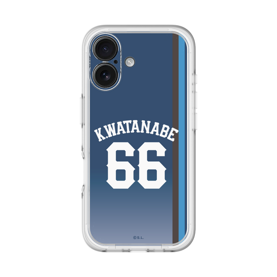 スリムプロテクションプレミアムケース［ 埼玉西武ライオンズ- #66 WATANABE - ビジター ］