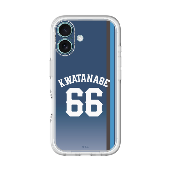 スリムプロテクションプレミアムケース［ 埼玉西武ライオンズ- #66 WATANABE - ビジター ］