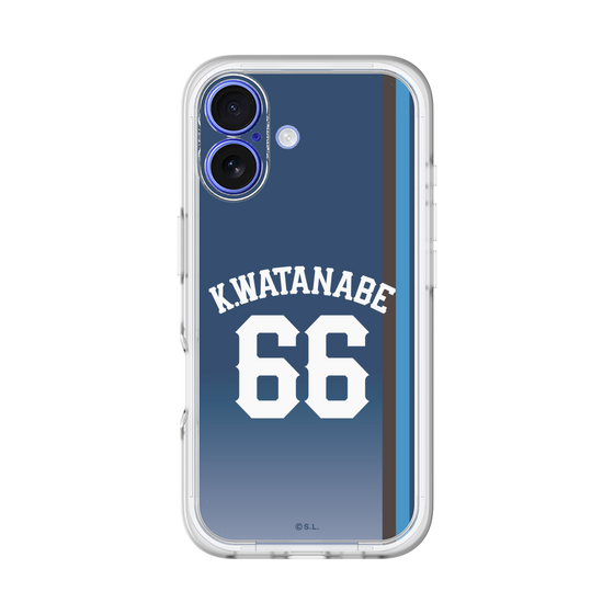 スリムプロテクションプレミアムケース［ 埼玉西武ライオンズ- #66 WATANABE - ビジター ］