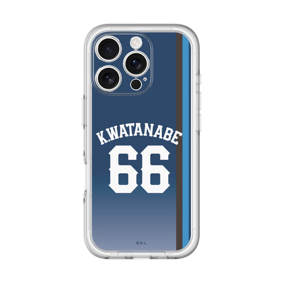 スリムプロテクションプレミアムケース［ 埼玉西武ライオンズ- #66 WATANABE - ビジター ］