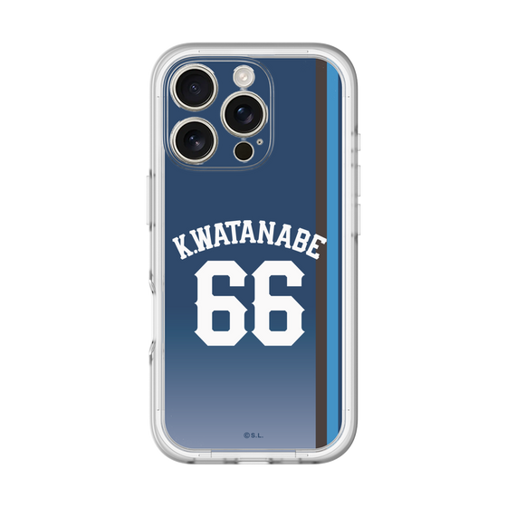 スリムプロテクションプレミアムケース［ 埼玉西武ライオンズ- #66 WATANABE - ビジター ］
