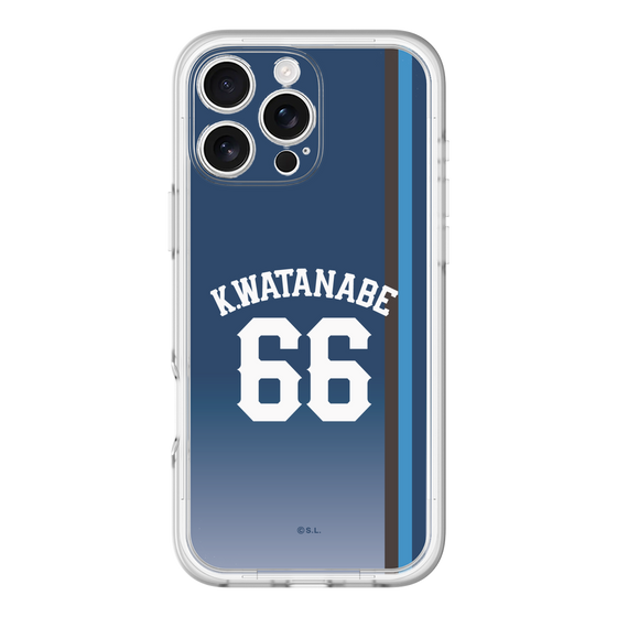 スリムプロテクションプレミアムケース［ 埼玉西武ライオンズ- #66 WATANABE - ビジター ］