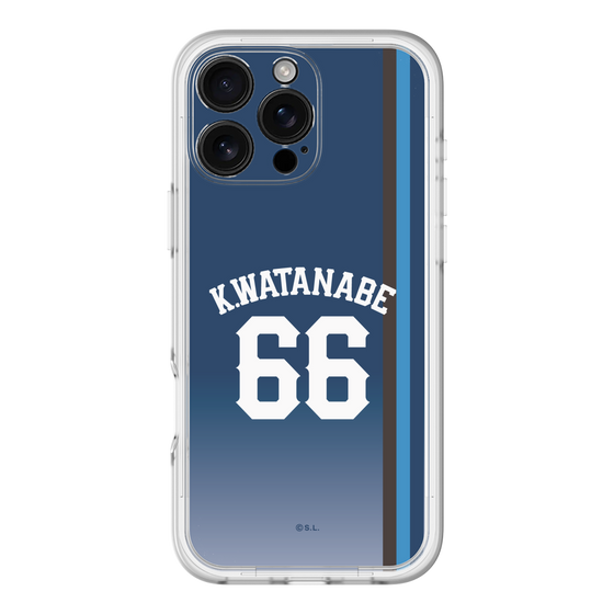 スリムプロテクションプレミアムケース［ 埼玉西武ライオンズ- #66 WATANABE - ビジター ］