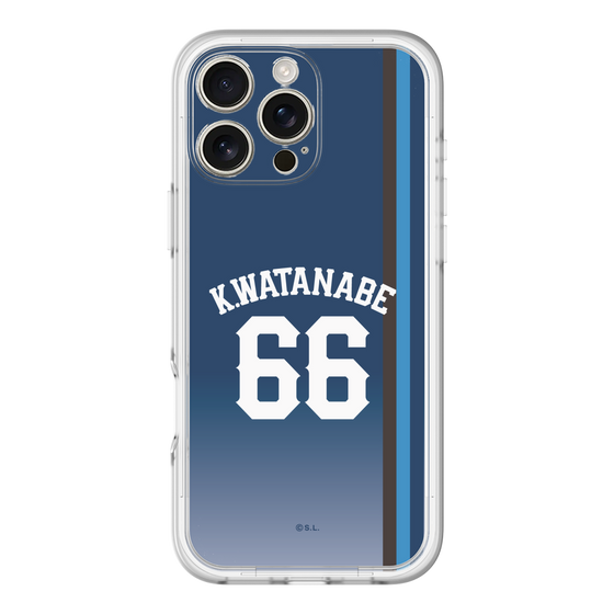 スリムプロテクションプレミアムケース［ 埼玉西武ライオンズ- #66 WATANABE - ビジター ］