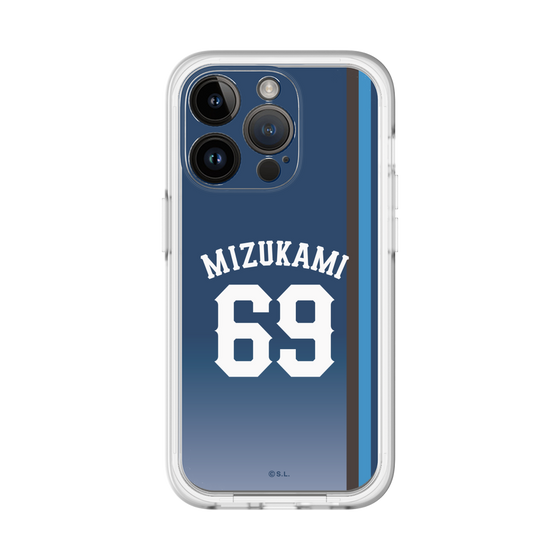スリムプロテクションプレミアムケース［ 埼玉西武ライオンズ- #69 MIZUKAMI - ビジター ］