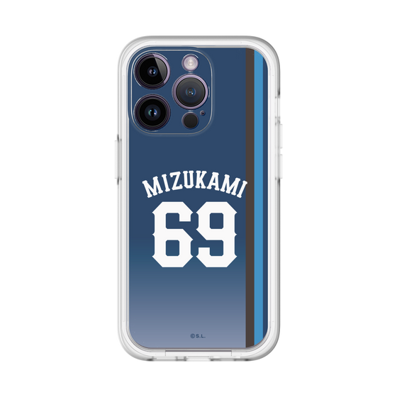 スリムプロテクションプレミアムケース［ 埼玉西武ライオンズ- #69 MIZUKAMI - ビジター ］