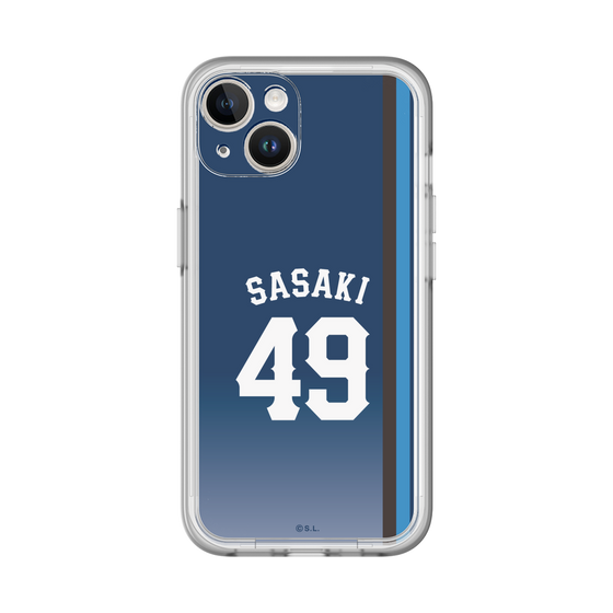 スリムプロテクションプレミアムケース［ 埼玉西武ライオンズ- #49 SASAKI - ビジター ］