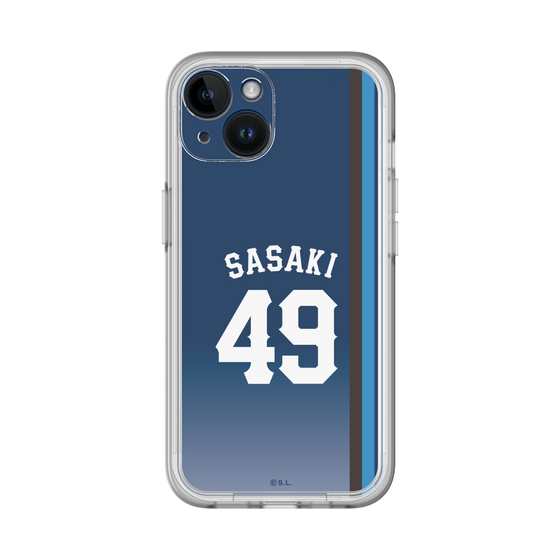 スリムプロテクションプレミアムケース［ 埼玉西武ライオンズ- #49 SASAKI - ビジター ］
