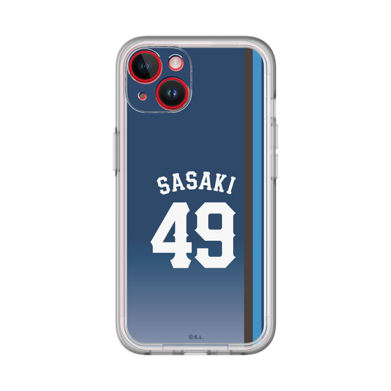 スリムプロテクションプレミアムケース［ 埼玉西武ライオンズ- #49 SASAKI - ビジター ］